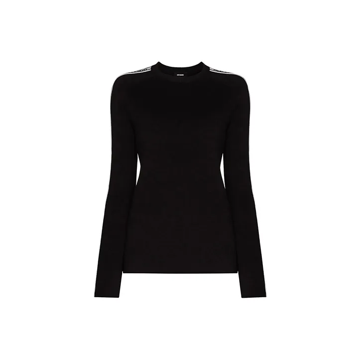 WE11DONE Slim Fit Sweater Women's Black-0