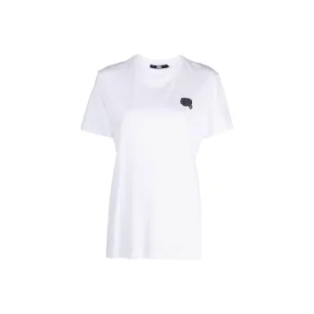 KARL LAGERFELD / Karl Lagerfeld Jeans Ikonik 2.0 Glitter Crewneck T-Shirt