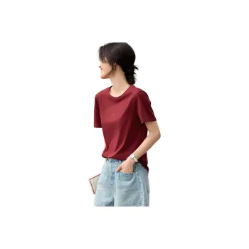 XWI T Shirts Women's Maroon