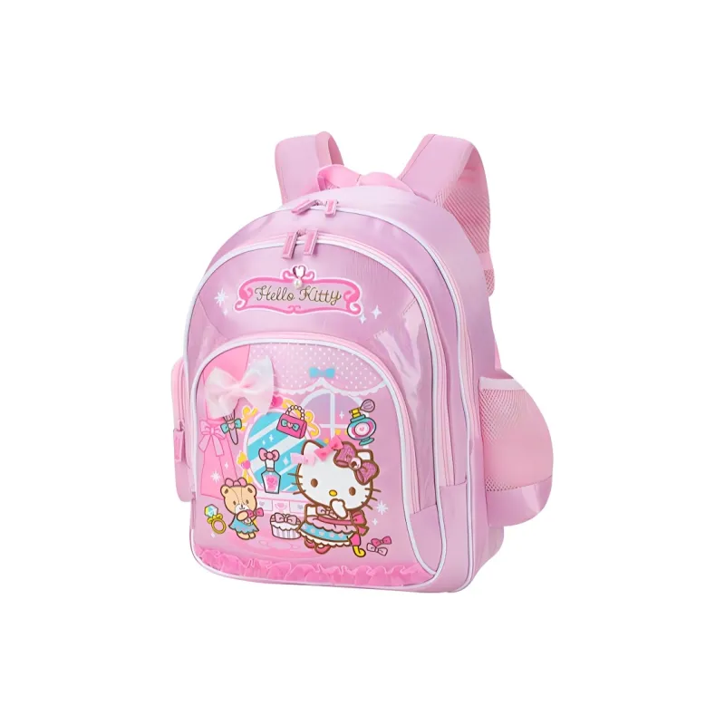 Hello Kitty Polyester Backpack Large Size Unisex Rose Pink-1