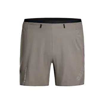 SALOMON SENSE AERO 5 Sports Shorts Men's Iron Gray