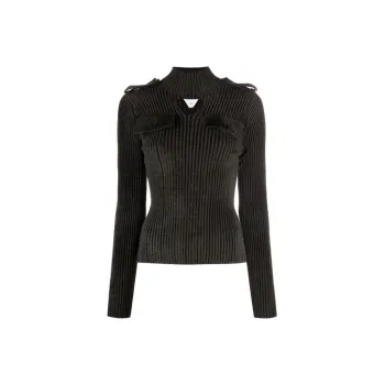 Bottega Veneta Rib-Knitted Cut-Out Jumper