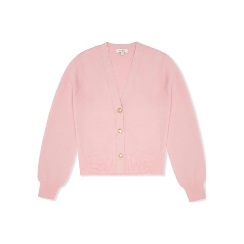 GUESS Women's V-Neck Cardigan Knit Sweater-0