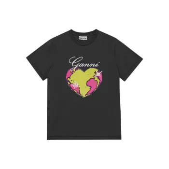 GANNI T Shirts Women's Volcano Gray