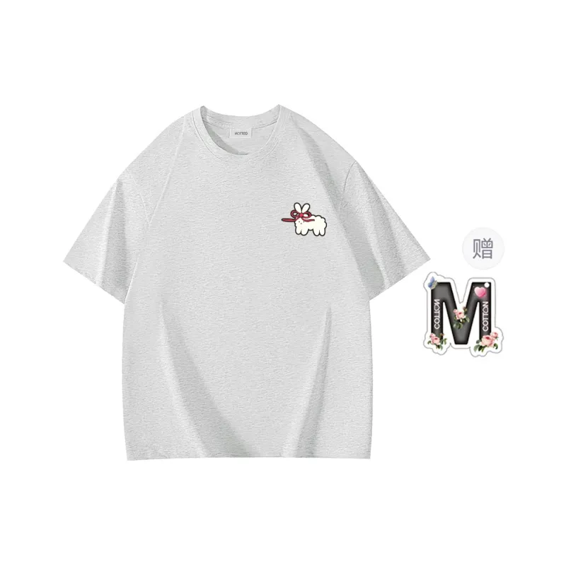 Cotton Shopping Drop Shoulder Sleeve T-Shirt Unisex-6
