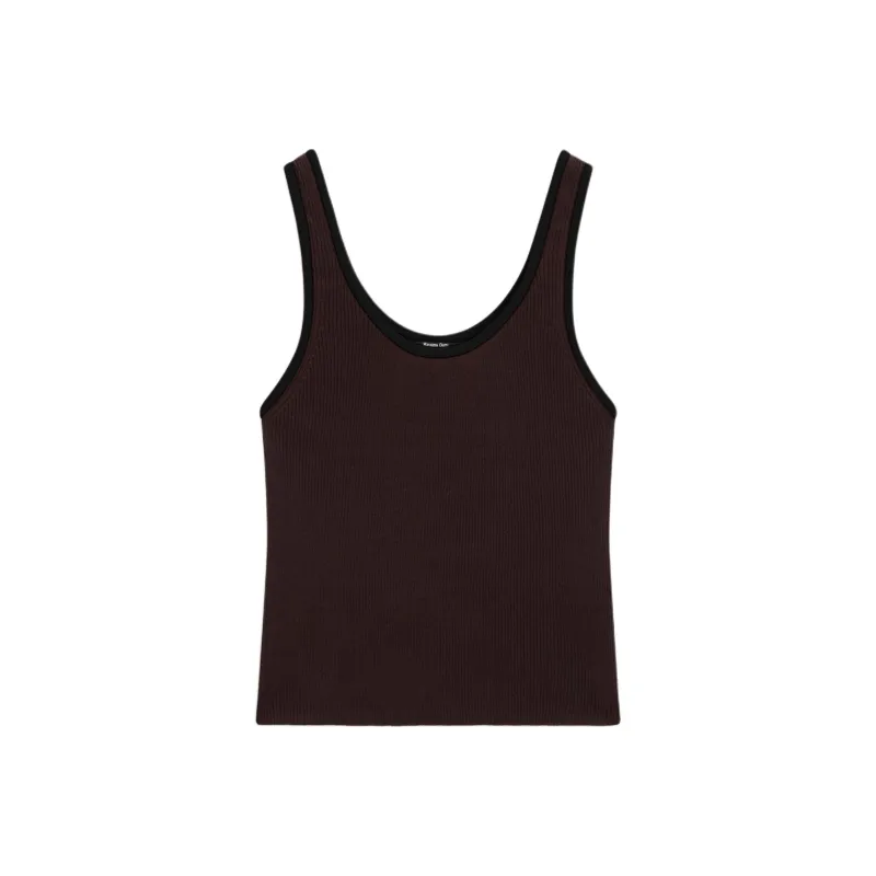 Massimo Dutti Tank Tops Women's Brown-0