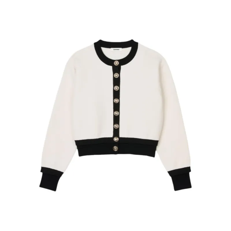 Sandro Logo embroidered Cardigan-0
