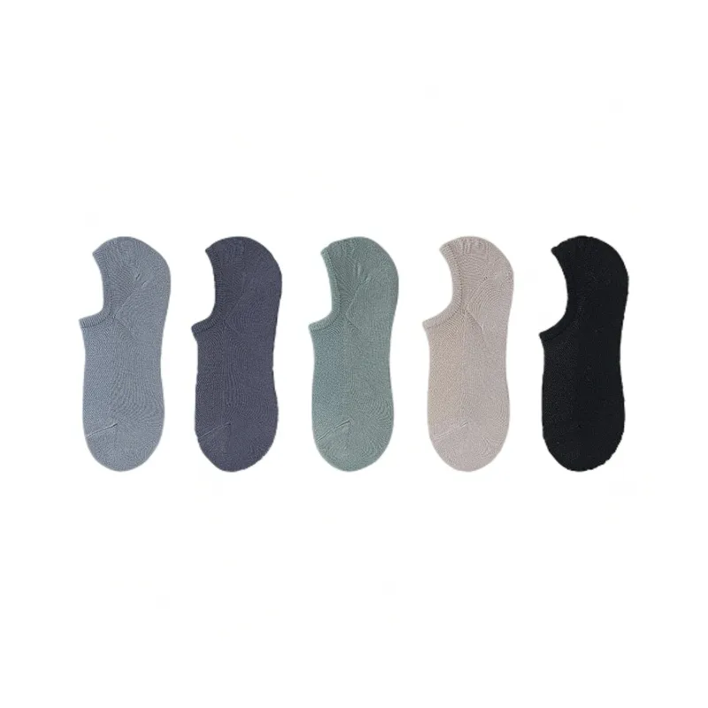 H YXIANG No Show Socks Men's 5 Pack-10