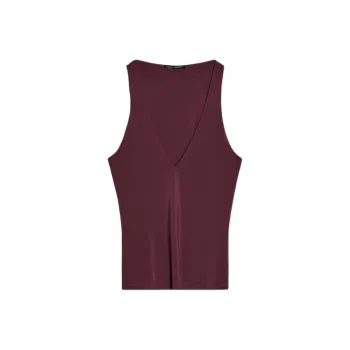 ZARA Tank Tops Women's Burgundy