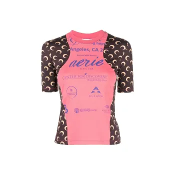 Marine Serre T-Shirts Women's Brown