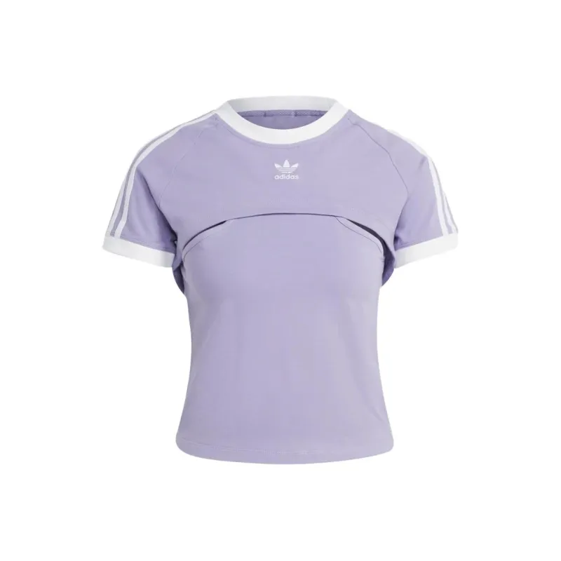 Adidas Originals Crop Tops Women's Light Purple-0