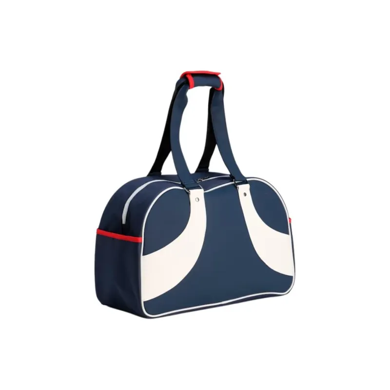 PUMA Synthetic Leather Handbag Unisex Dark Marine Blue & White Light & Strong Red-1