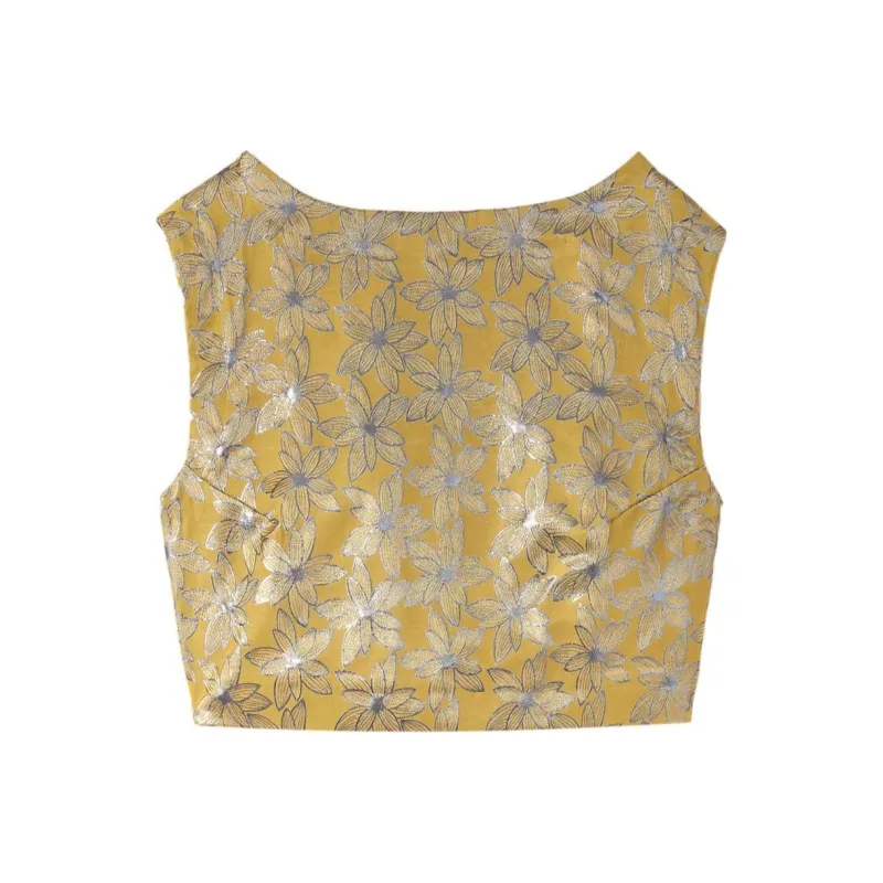 DESTREE Richard Jacquard Cropped Top-0