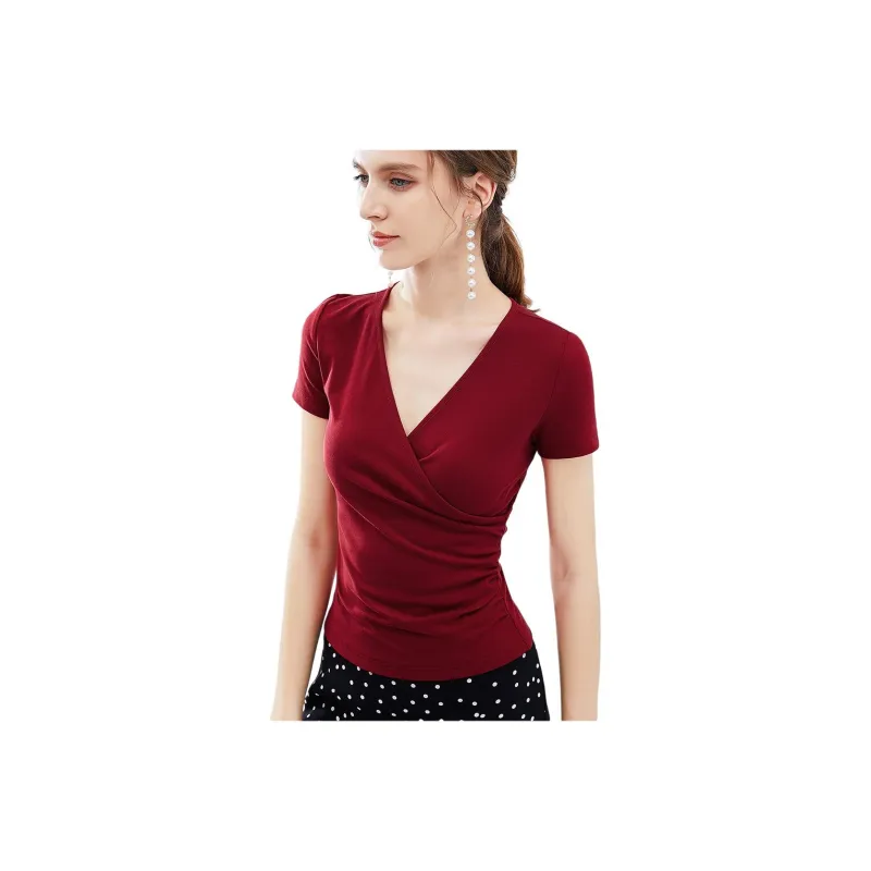Dane T Shirt Women's Cherry Red-0