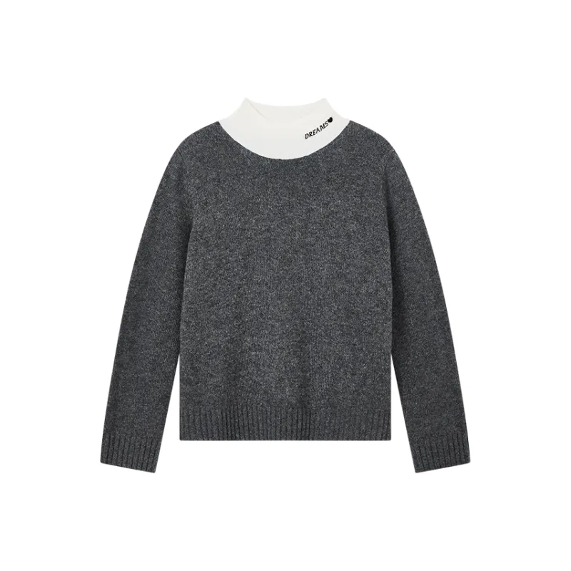 Yu Qianwen Sweater Women's Premium Gray-0