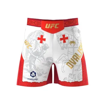 VENUM x UFC Unrivaled Merab Dvalishvili Sports Shorts Unisex White/Red 620