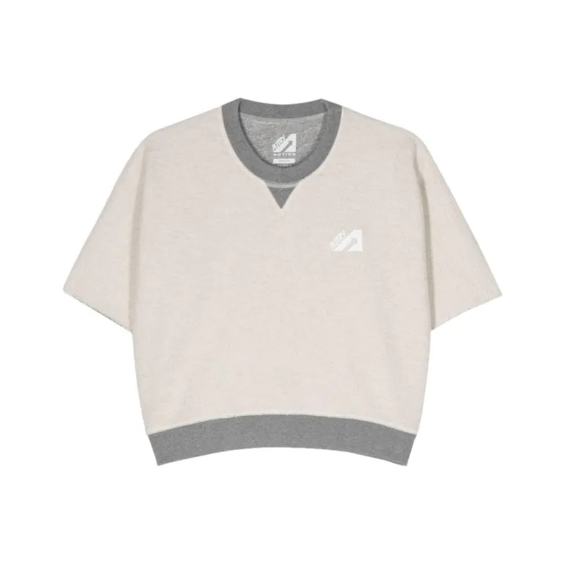 AUTRY Jersey Cropped Sweatshirt-0