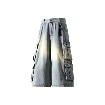 David Bakken Denim Shorts Unisex Light Blue