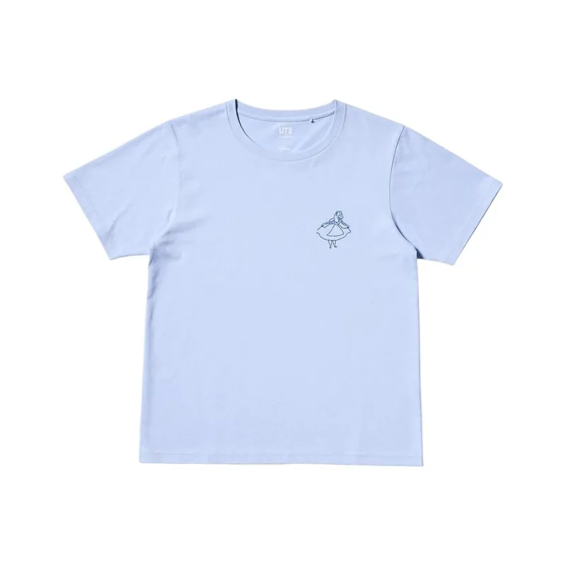 UNIQLO Yu Nagaba Collaboration Regular T Shirt Women's Light Blue-0