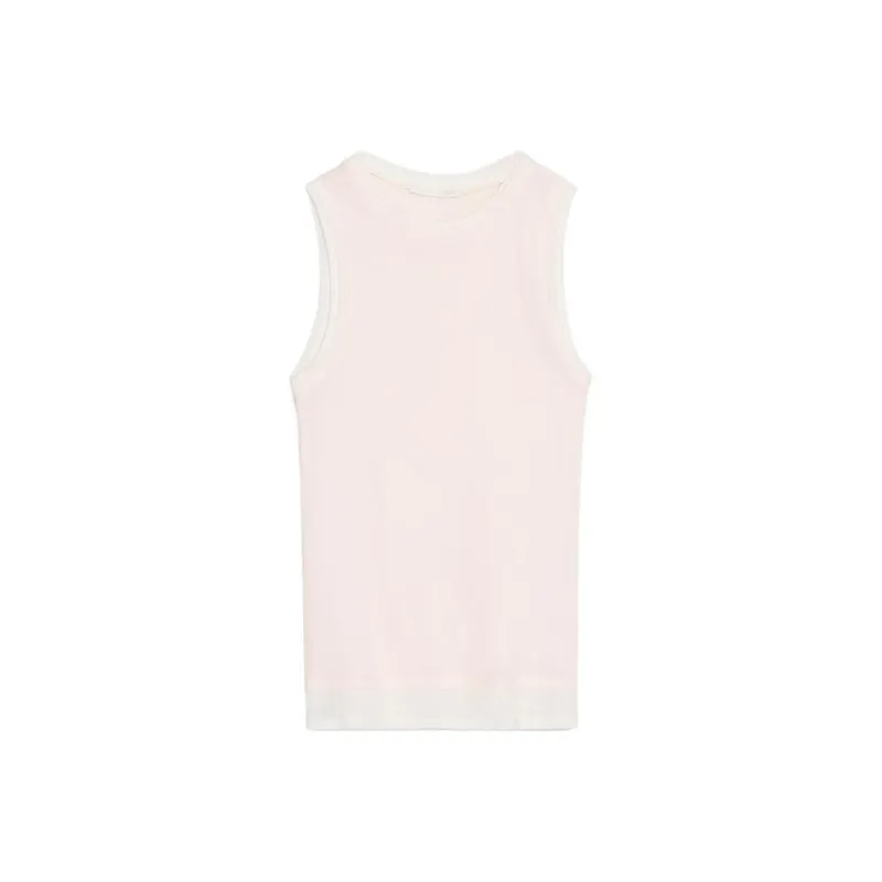ZARA Tank Tops Women's Light Pink Red-0