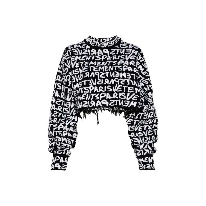 Vetements Logo intarsia Sweater-0