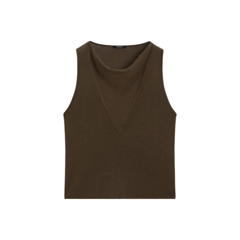 Massimo Dutti Tank Top Women's Dark Green-0