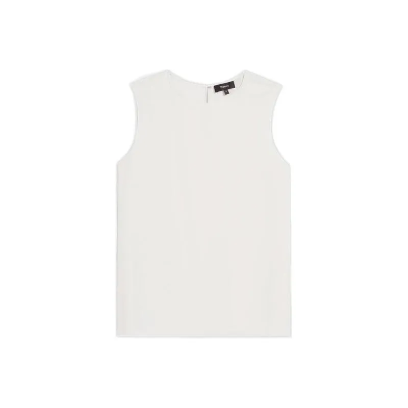 THEORY SS23 Cloud Silk Series T-Shirts Women's White-0