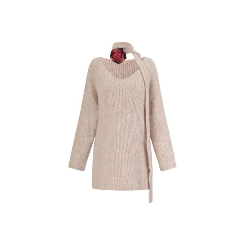 UPNANAWANG Sweater Women's Pink-0