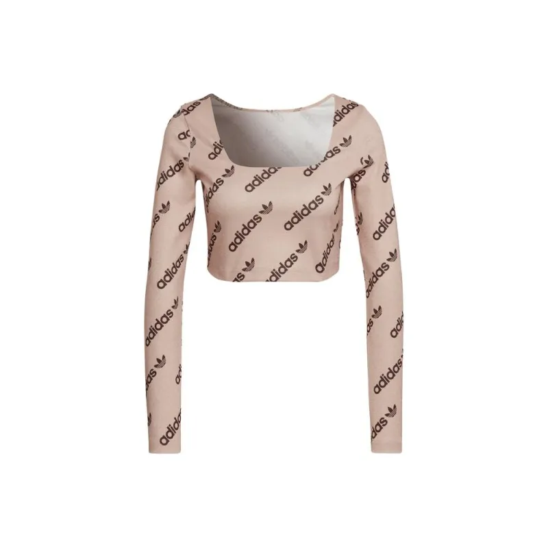 Adidas Originals T Shirt Women's Beige-0