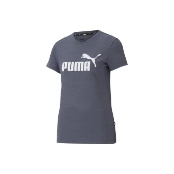 PUMA Peacoat Heather T-Shirts Women's Blue