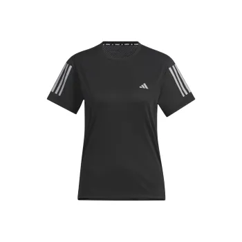 Adidas Own The Run T Shirt Women's Black/Dark Silver Gray