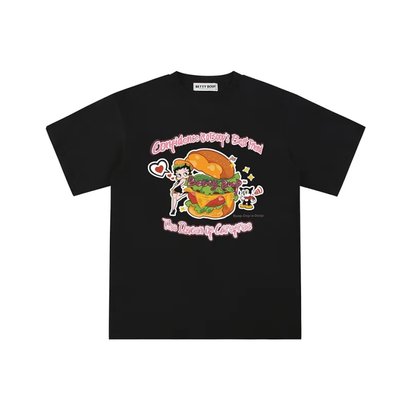 BETTY BOOP T Shirt Unisex Black-0