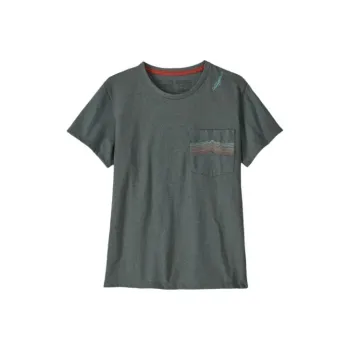 Patagonia Ridge Rise Stripe Pocket T-Shirt Women's