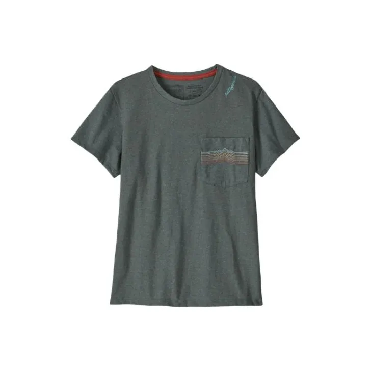 Patagonia Ridge Rise Stripe Pocket T-Shirt Women's-0
