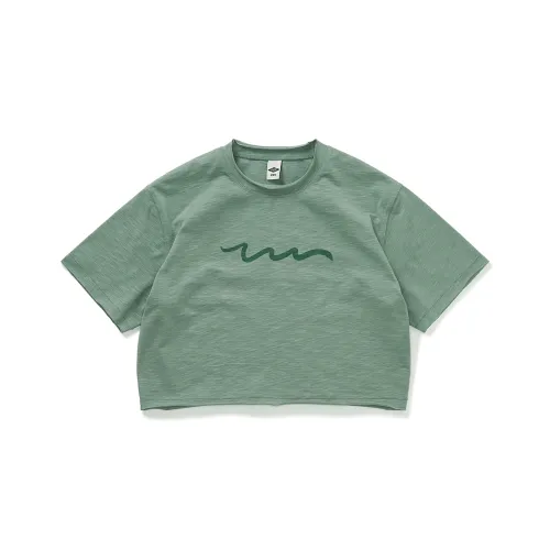 714STREET Drop Shoulder Sleeve T Shirt Women's