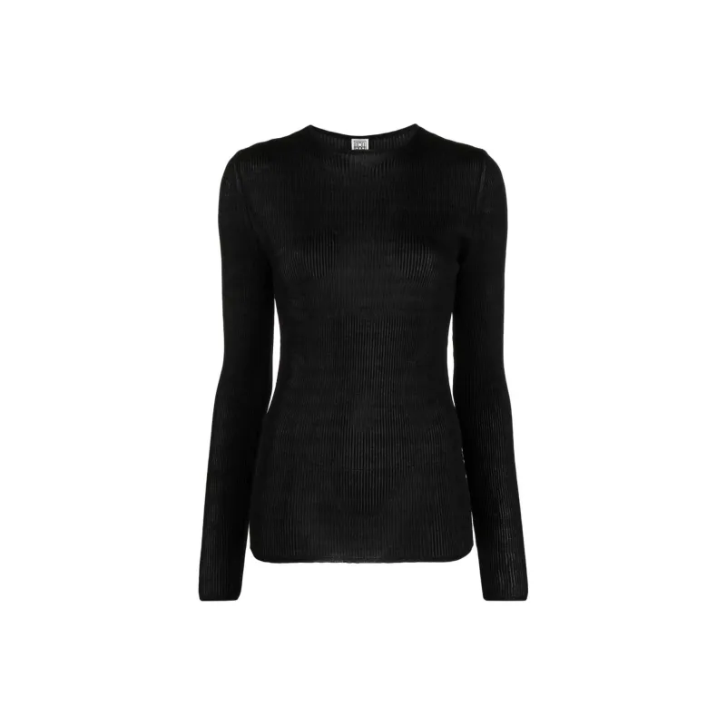 TOTEME Metallic Ribbed knit Jumper-0