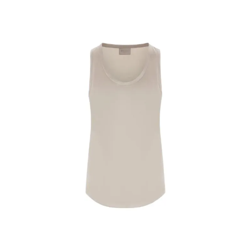 Brunello Cucinelli Scoop Neck Sleeveless Tank Top-0