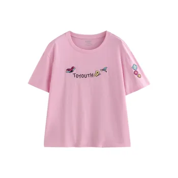 Initial Language T Shirt Women's