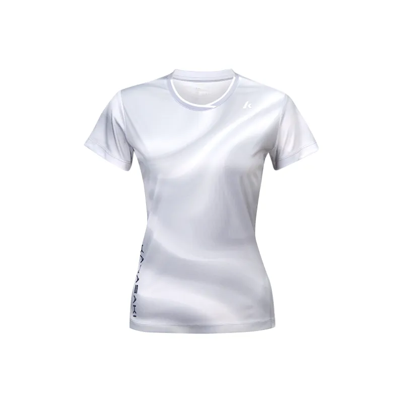 Kawasaki Badminton Clothing Unisex Snowflake Blue/Phantom Gray-3