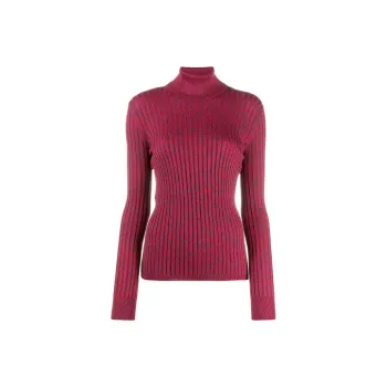 GUCCI Silk Blend Turtleneck Red