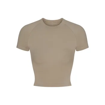 SKIMS Raglan Sleeve T Shirt Women's TAUPE/Taupe