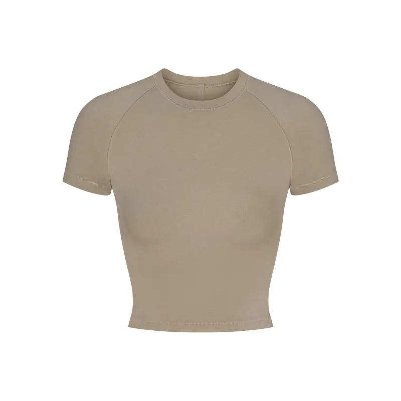 SKIMS Raglan Sleeve T Shirt Women's TAUPE/Taupe-0