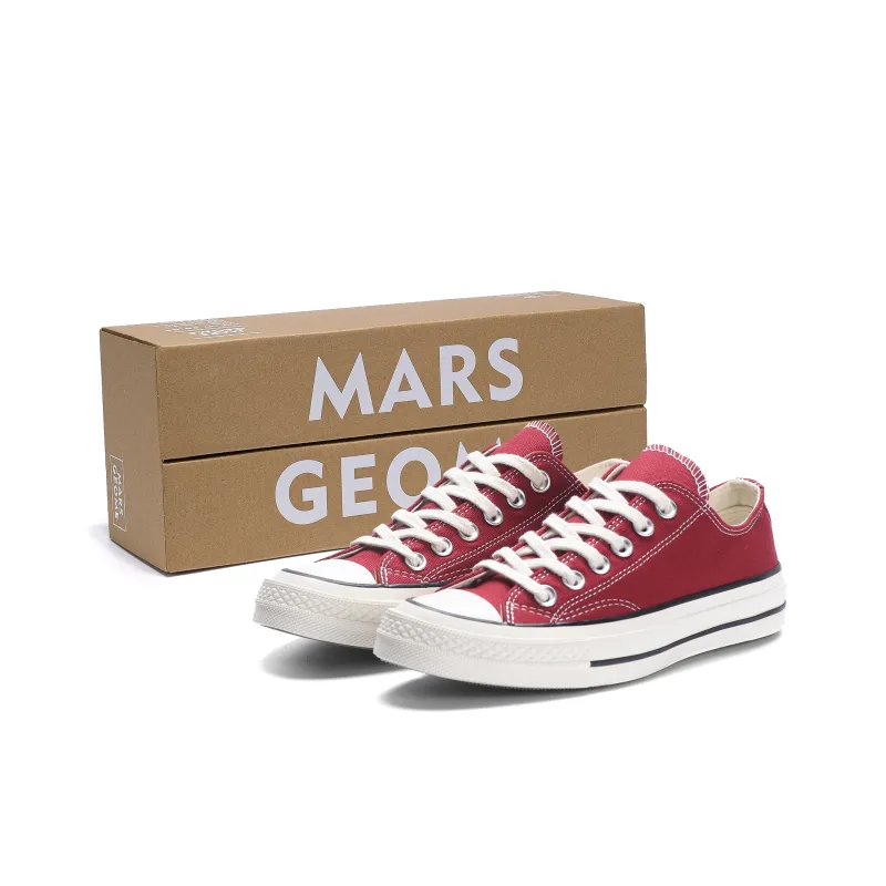 MARS*GEOME Anti Slip Wear Resistant Breathable Lightweight Low Top Canvas Shoes Women's Cherry Blossom Pink-30