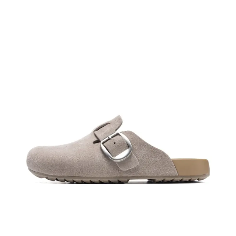 AOKANG Closed Toe Slippers Women's Gray-0
