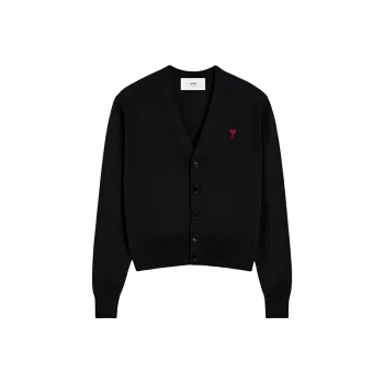 AMIPARIS Paris Ami De Coeur Logo Embroidered Buttoned Cardigan
