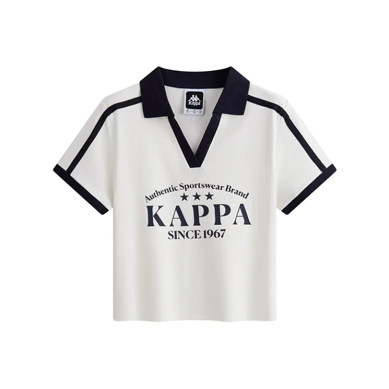 Kappa 1916 Series T Shirt Women's Korean White-0