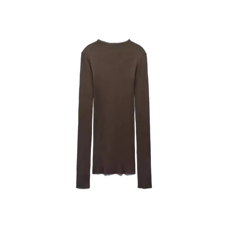 ZARA T-Shirts Women's Chocolate-0