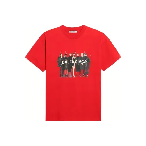 Balenciaga T Shirt, Regular Fit Women's Red