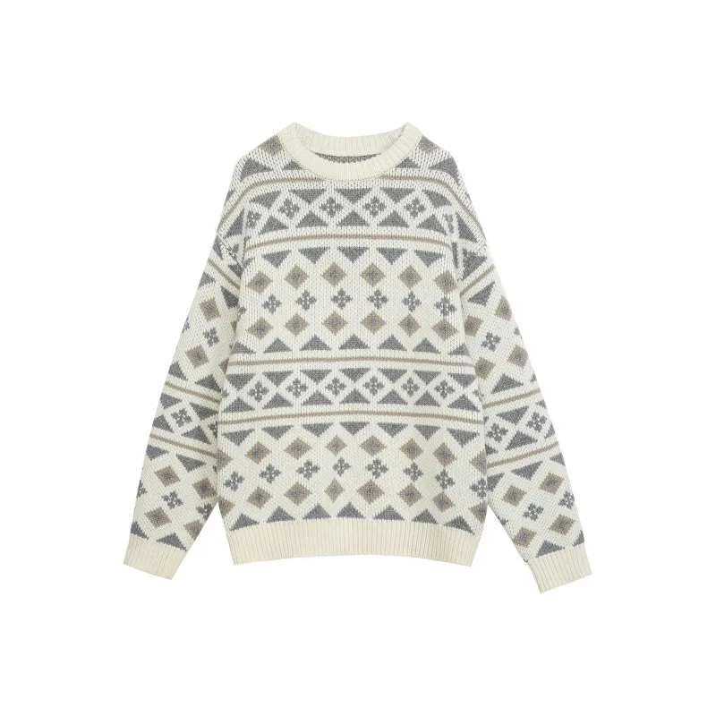Omont Sweater Women's Gray White Apricot-0