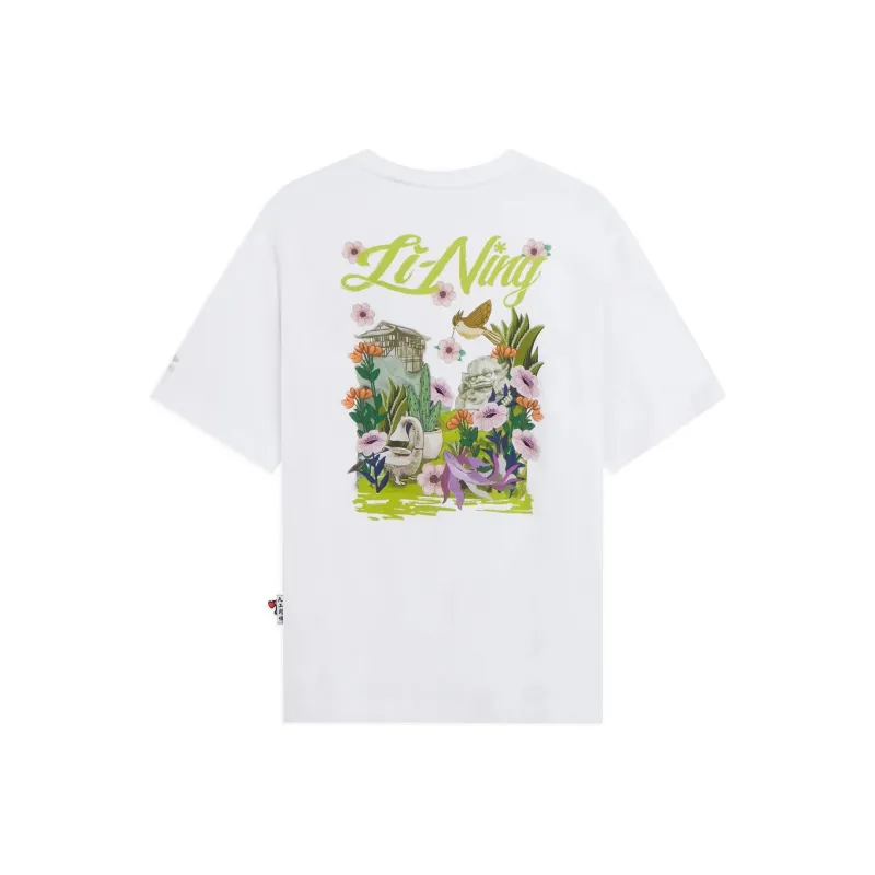 LINING Sports Trend Series T Shirts Women's White-0